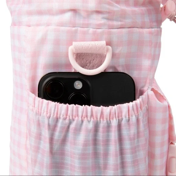 Blogilates Water Bottle Sling - Pink Gingham - Picture 3 of 10